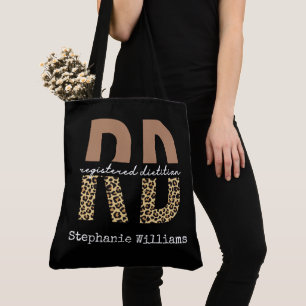 Bolso De Tela Impresión personalizada de Cheetah de Dietitian r