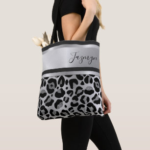 Bolso De Tela Impresión personalizada sobre Safari de Leopardo d
