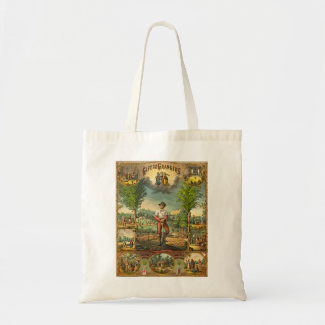 Bolso De Tela Impresión promocional para miembros de Grange (Frente)