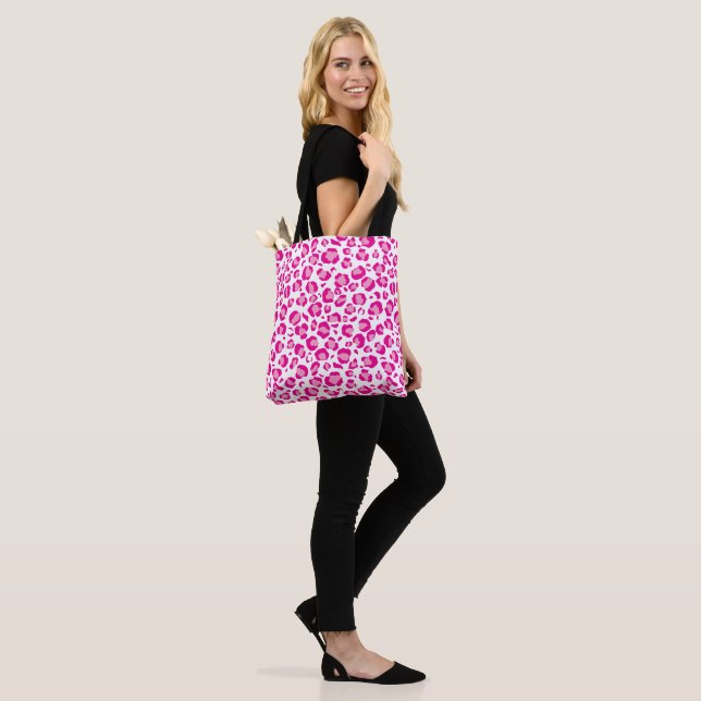 Bolso De Tela Impresión rosa sobre el fondo del personalizable (Puesto)