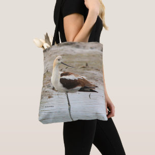 Bolso De Tela Impresionante ave americano aguacate Wading en la 