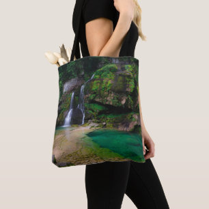 Bolso De Tela Impresionante cascada Virje, Poster de Eslovenia