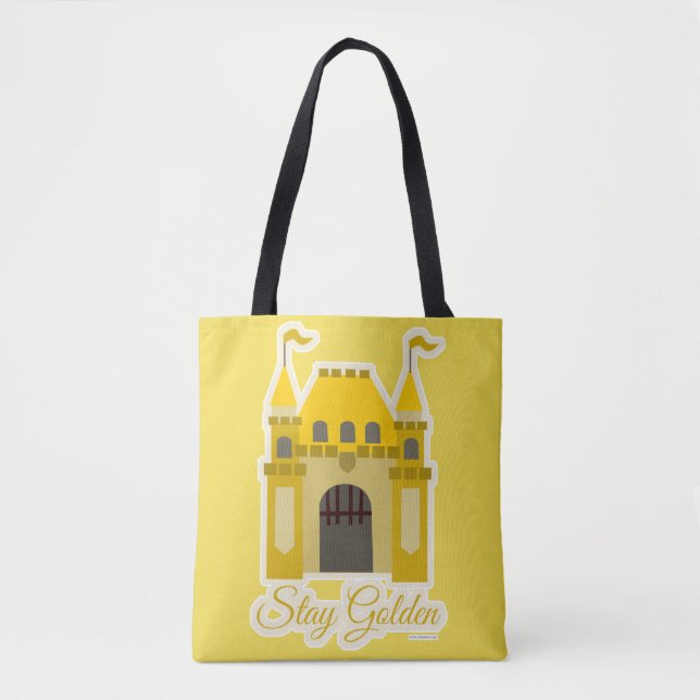 Bolso De Tela Impresionante estancia Golden Fantasy Castle Toon  (Anverso)