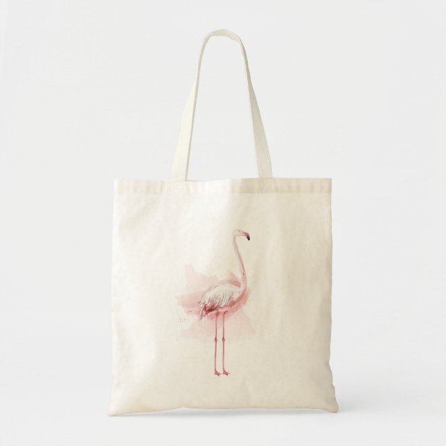 Bolso De Tela Impresionante Flamingo (Frente)