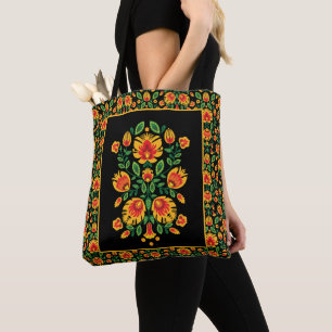 Bolso De Tela 💛 🧡 ❤️ Impresionante folk Wycinanki