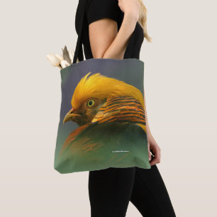 Bolso De Tela Impresionante perfil visto de un faisán dorado