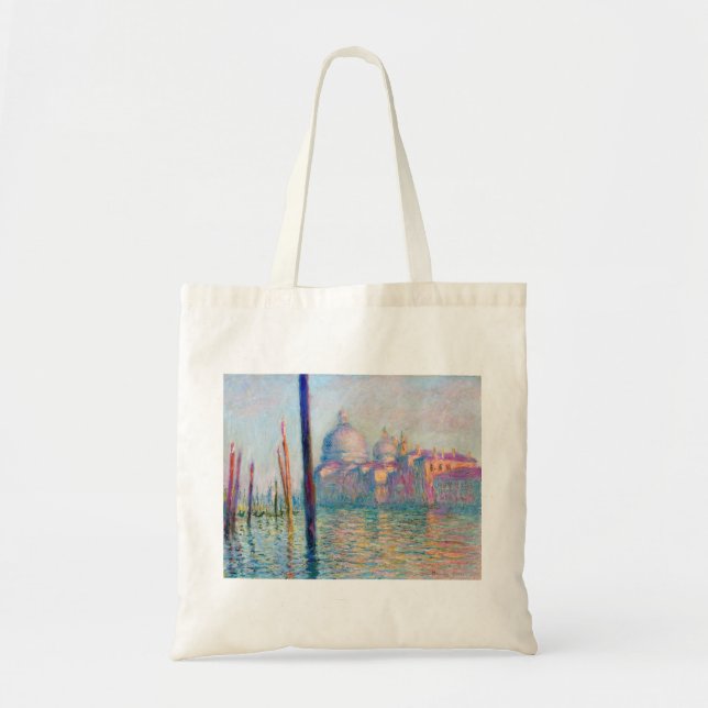 Bolso De Tela Impresionante pueblo de Monet Le Grand Canal (Frente)