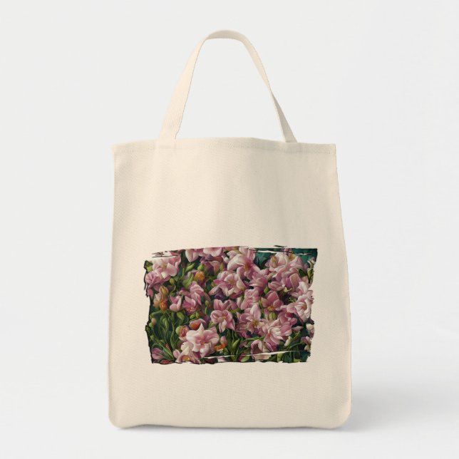 Bolso De Tela Impresiones de flores silvestres (Frente)