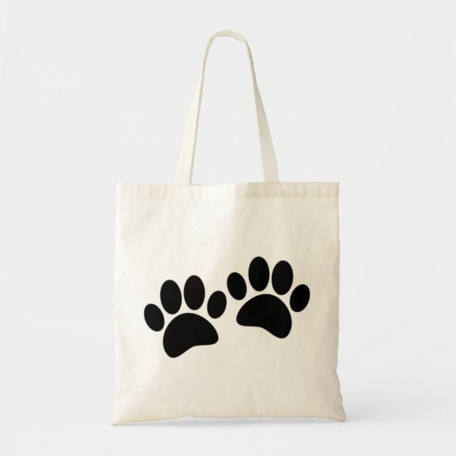 Bolso De Tela Impresiones de pintura de porcino negro Personaliz (Frente)