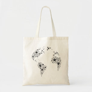 Bolso De Tela Impresiones de pinturas de perros del Atlas Mundia
