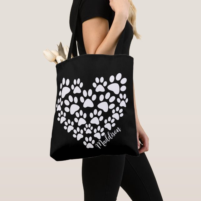 Bolso De Tela Impresiones personalizadas de la pintura cardíaca (Detalle)