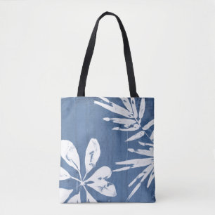 Bolso De Tela Impresiones tropicales del añil - verdor tropical