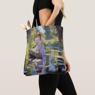 Bolso De Tela Impresionismo chica
