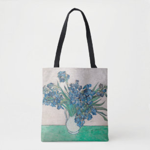 Bolso De Tela Impresionismo de la pintura Van Gogh Iris Vase