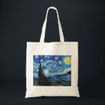 Bolso De Tela Impresionismo Vincent Van Gogh Starry Starry Night<br><div class="desc">El impresionismo Vincent Van Gogh Starry Night Meaning Famous Visual Arts Design presenta un gran ejemplo de arte expresionista. Este impresionismo Vincent Van Gogh Starry Night, que significa diseño de artes visuales famosas, refleja la esencia del artista y el periodo de tiempo creado en 2014. Perfecto para los amantes del...</div>