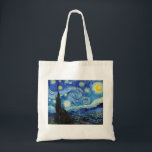 Bolso De Tela Impresionismo Vincent Van Gogh Starry Starry Night<br><div class="desc">El impresionismo Vincent Van Gogh Starry Night Meaning Famous Visual Arts Design presenta un gran ejemplo de arte expresionista. Este impresionismo Vincent Van Gogh Starry Night, que significa diseño de artes visuales famosas, refleja la esencia del artista y el periodo de tiempo creado en 2014. Perfecto para los amantes del...</div>