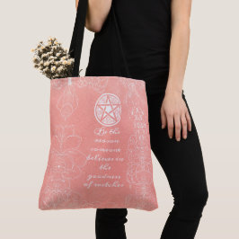 Bolso De Tela Impreso todo en Wiccan Floral