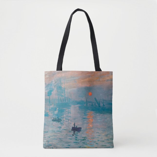 Bolso De Tela Impression Sunrise Claude Monet  (Anverso)