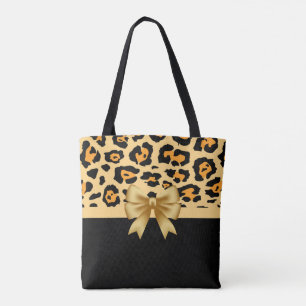Bolso De Tela Imprimir cinta y leopardo