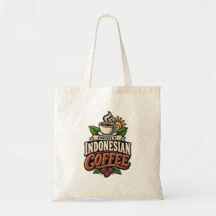 Bolso De Tela Impulsado por Indonesio Café Vintage Budget Tote B