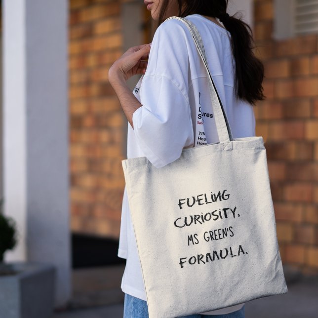 Bolso De Tela Impulsando la curiosidad Profesores de química per (Shop now and explore the perfect blend of style and tribute!)