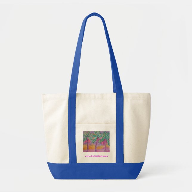 Bolso De Tela Impulso de las palmas del fiesta (Frente)