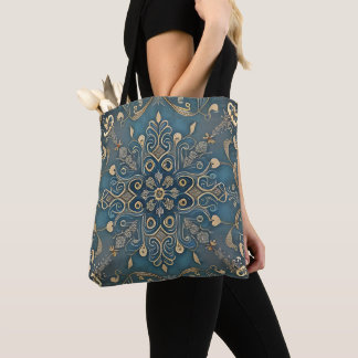 Bolso De Tela in blue