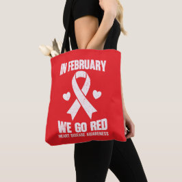 Bolso De Tela In February We Go Red for Heart Disease Awareness