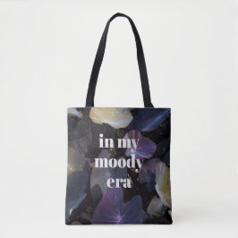 Bolso De Tela In My Moody Era Dark Botanicals, customizable 
