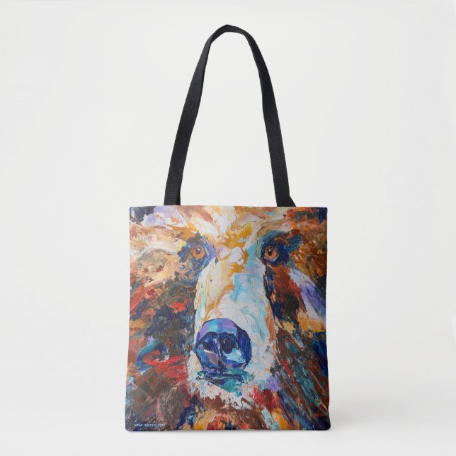 Bolso De Tela In the Bear's Gaze Tote Bag (Anverso)