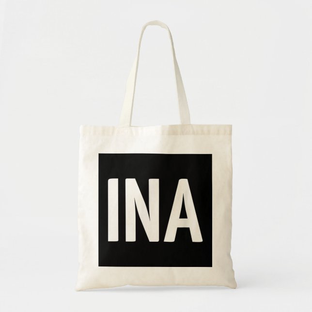 Bolso De Tela INA Argentina Tres Partes Diseño Bandera Argentina (Frente)
