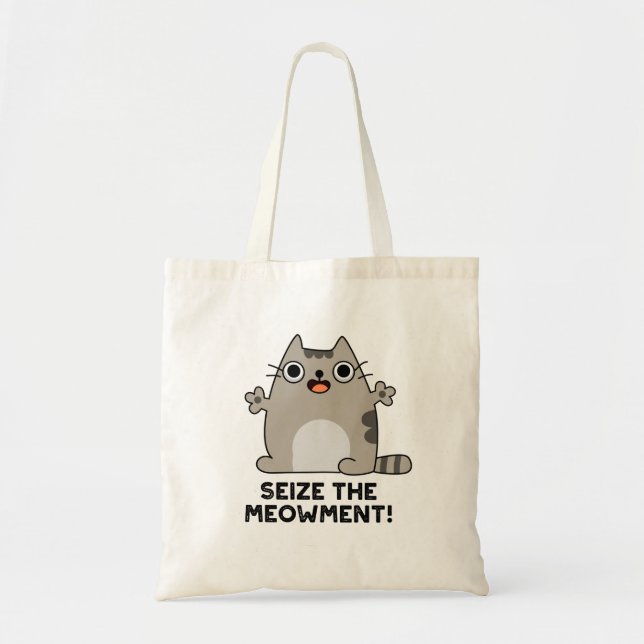 Bolso De Tela Incautar El Pun Gato Positivo De Meow-ment (Frente)