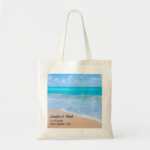 Bolso De Tela Increíble Boda de escena tropical de playa