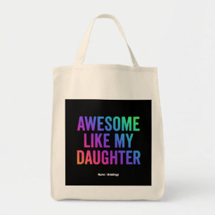 Bolso De Tela Increíble como mi hija, divertidos regalos del día