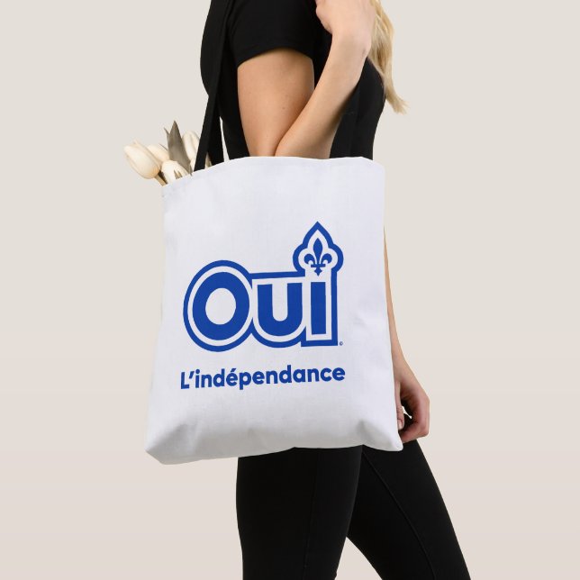 Bolso De Tela Indépendance OUI Québec (Detalle)