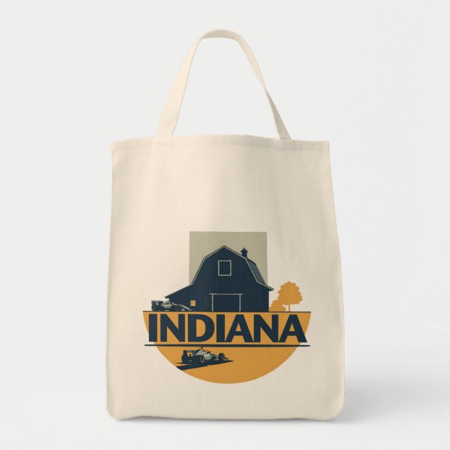 Bolso De Tela Indiana Estados Unidos de América (Frente)