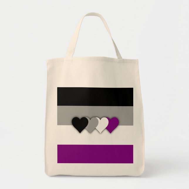 Bolso De Tela Indicador de asexualidad (Frente)