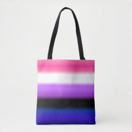Bolso De Tela Indicador de Orgullo de Gradiente de Genderfluido: