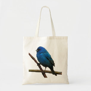 Bolso De Tela Indigo Bunting