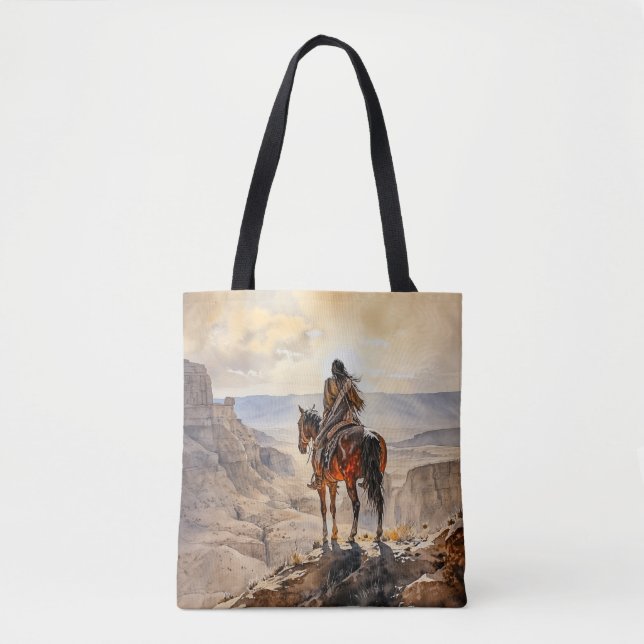 Bolso De Tela Indio americano (Anverso)