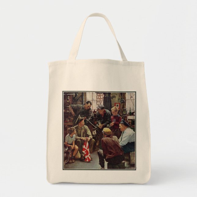Bolso De Tela Infante de marina del regreso al hogar (Frente)