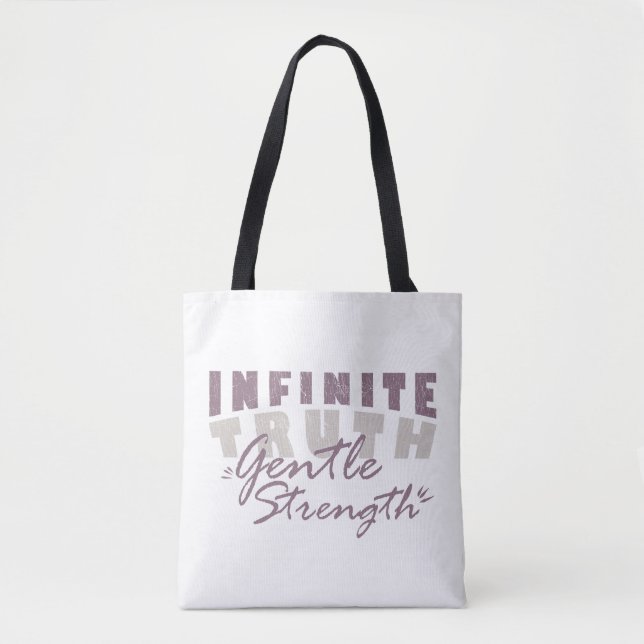 Bolso De Tela Infinite Truth, Gentle Strength  Tote Bags (Anverso)