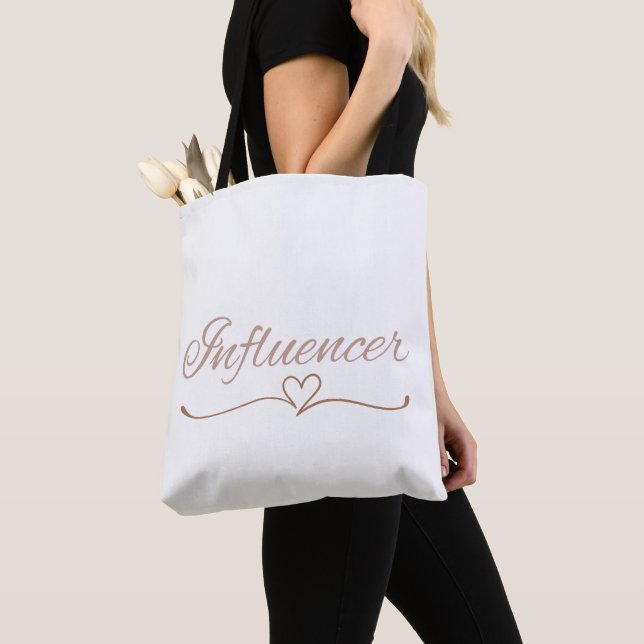 Bolso De Tela Influencer Script, Fun Birthday Gift for Her  (Detalle)