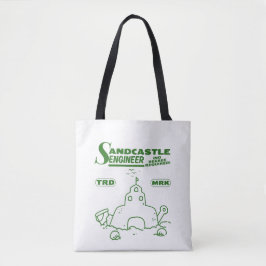 Bolso De Tela Ingeniero de castillos de arena, no se requiere tí