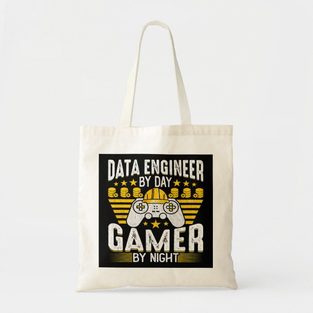 Bolso De Tela Ingeniero de datos divertidos Juego de Ingeniería  (Frente)