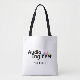 Bolso De Tela Ingeniero de sonido personalizado Ingeniería de au