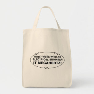 Bolso De Tela Ingeniero eléctrico Megahertz Oval