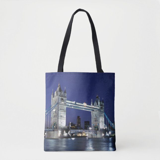 Bolso De Tela Inglaterra, Londres, Tower Bridge 3 (Anverso)