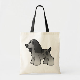 Bolso De Tela Inglés cocker spaniel del dibujo animado