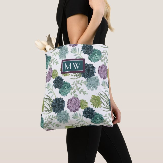 Bolso De Tela Inicial | Colección de la Felicidad de las Plantas (Detalle)